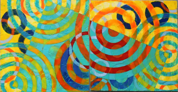 Spies on the Beach (2025) by Michael Fiedler / 60x30cm