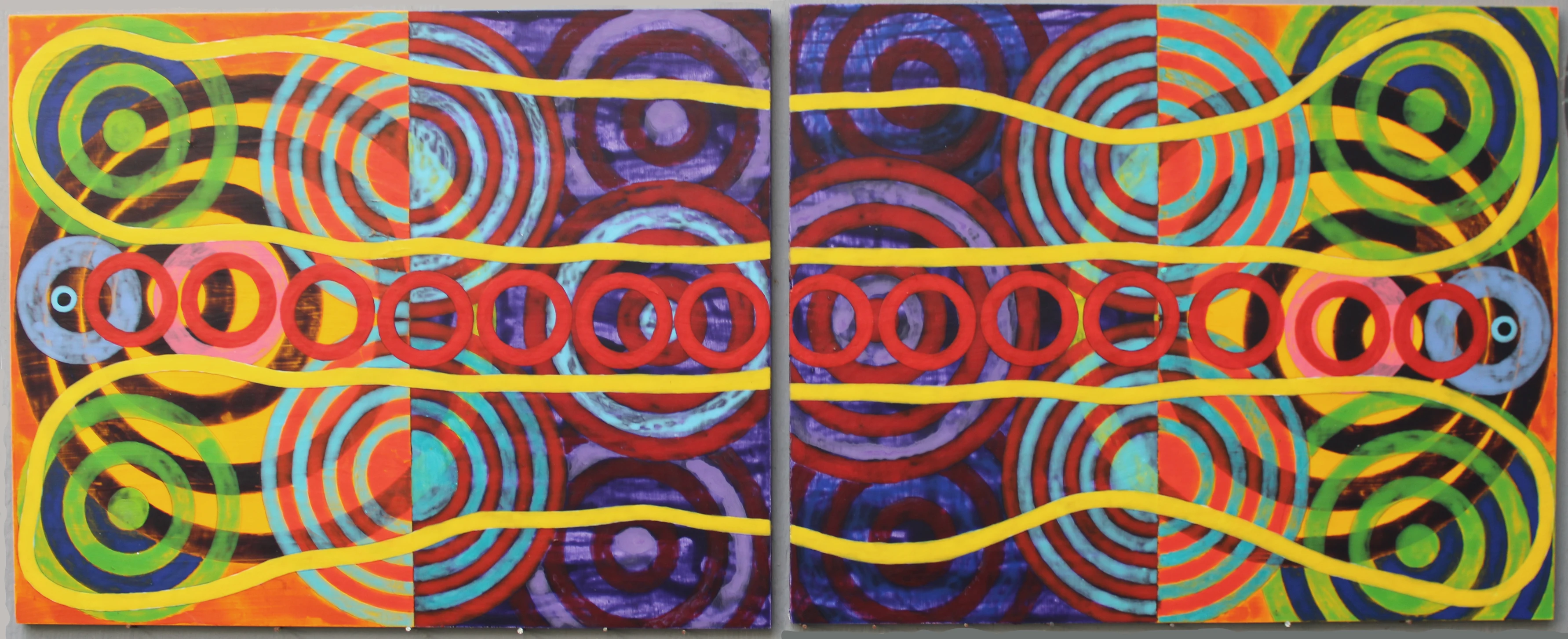 Cross eyed and Painless 5 (2025) by Michael Fiedler / 100x40cm