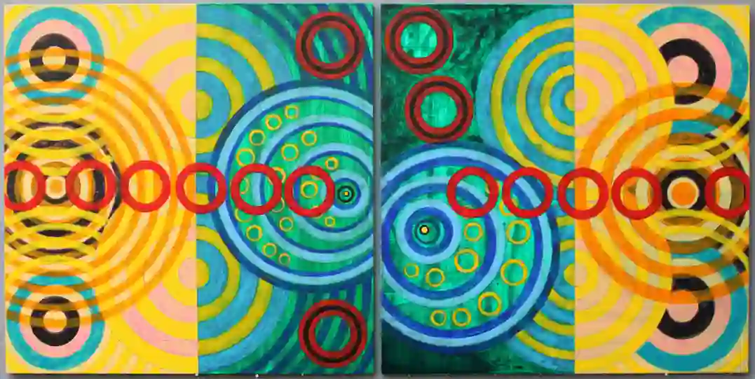 Cross eyed and Painless 6 (2025) by Michael Fiedler / 90x45cm