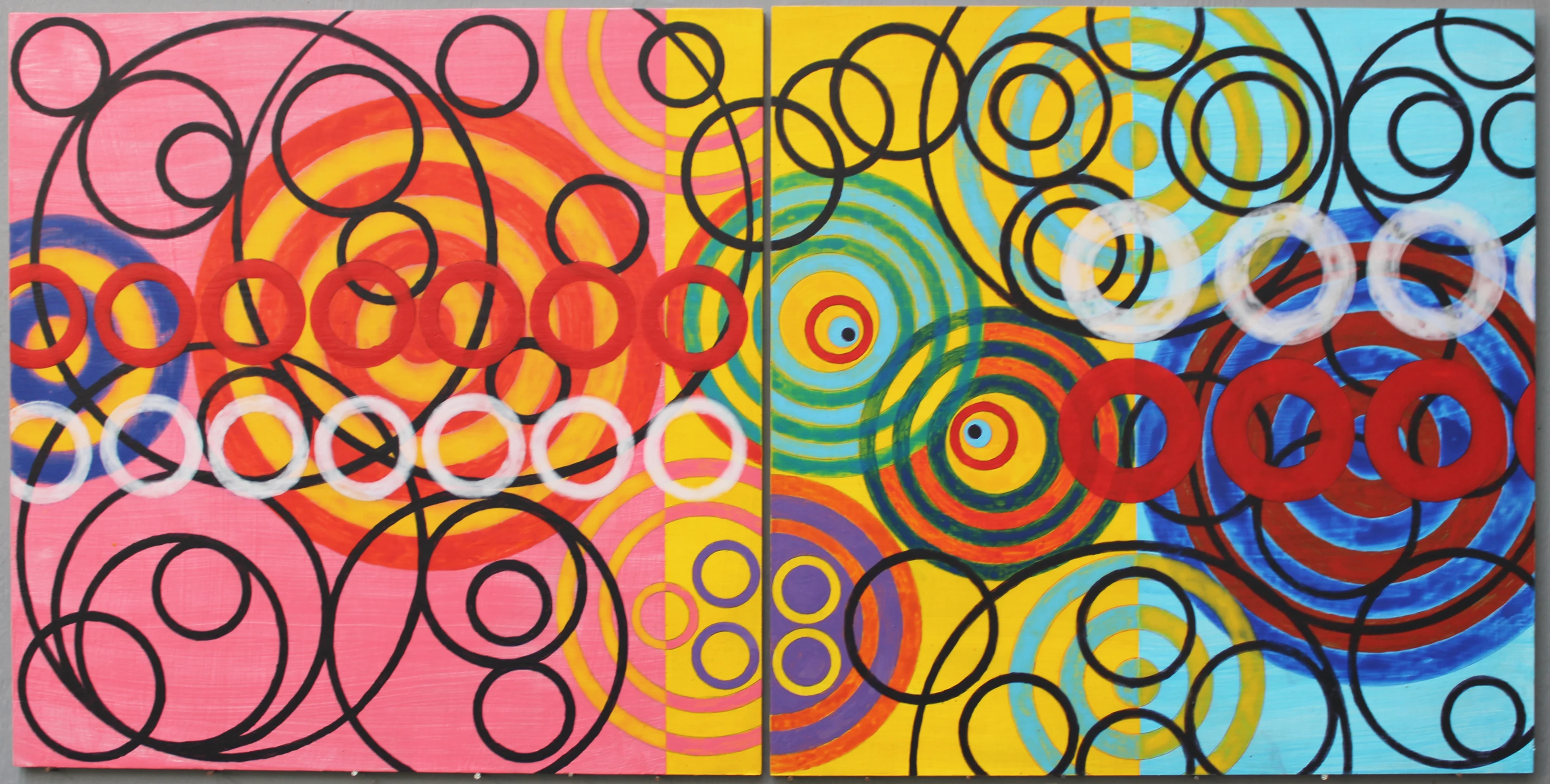 Cross eyed and Painless 7 (2025) by Michael Fiedler / 90x45cm
