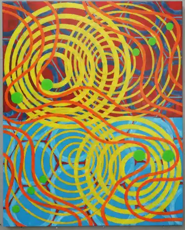 Twin Squirrel 2 (2024) by Michael Fiedler / 30x40cm