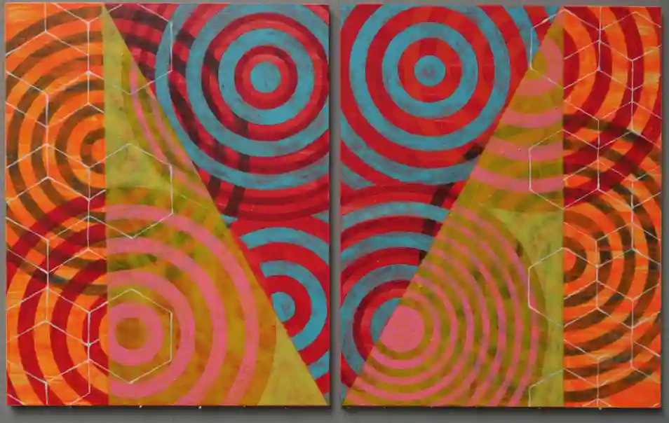 Twin Squirrel 4 (2025) by Michael Fiedler / 80x50cm