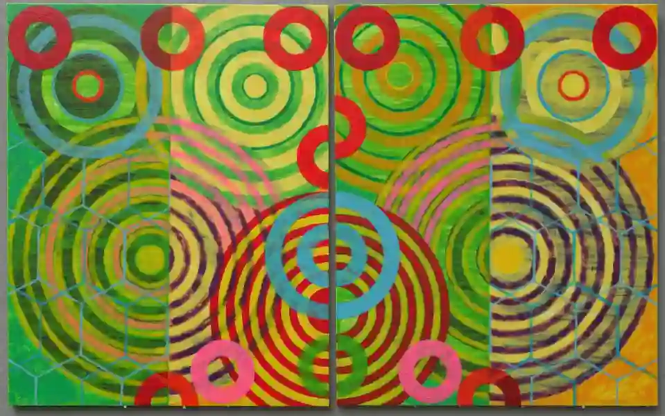 Twin Squirrel 10 (2025) by Michael Fiedler / 80x50cm