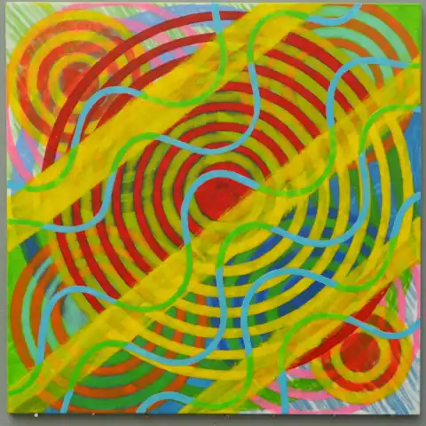 Twin Squirrel 11 (2024) by Michael Fiedler / 40x40cm