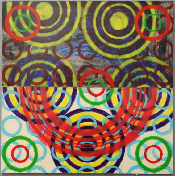 Twin Squirrel 12 (2024) by Michael Fiedler / 45x50cm