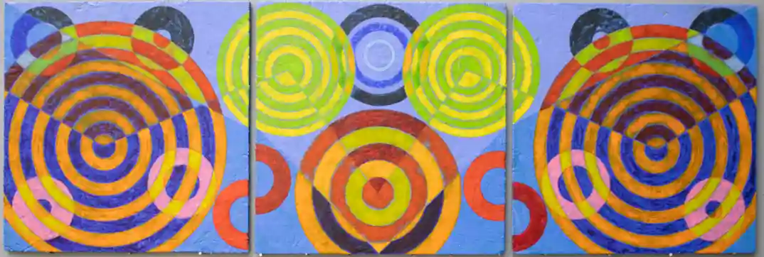 Twin Squirrel 15 (2024) by Michael Fiedler / 90x30cm