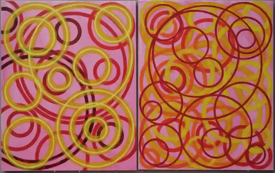 Pretty in Pink 1 (2024) by Michael Fiedler / 80x50cm