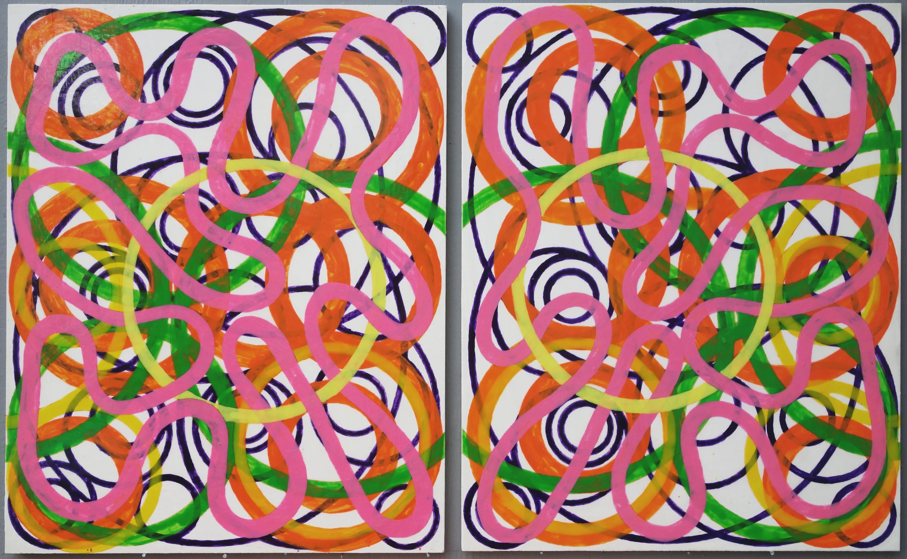 Pretty in Pink 2 (2024) by Michael Fiedler / 80x50cm