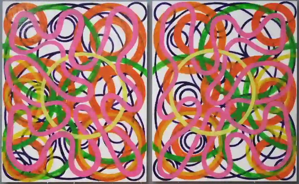 Pretty in Pink 2 (2024) by Michael Fiedler / 80x50cm