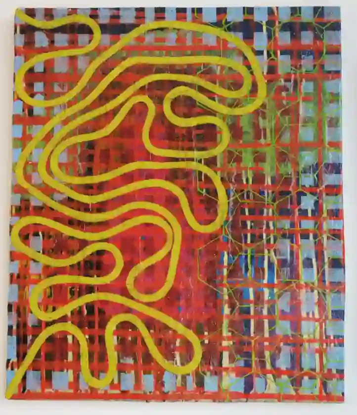 Yellow Snakes (2024) by Michael Fiedler / 60x70cm