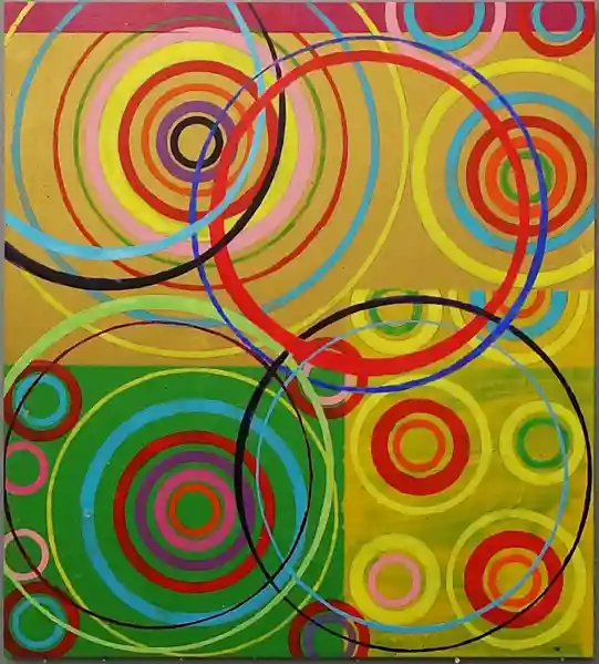 Gold on Green 2 (2024) by Michael Fiedler / 45x50cm