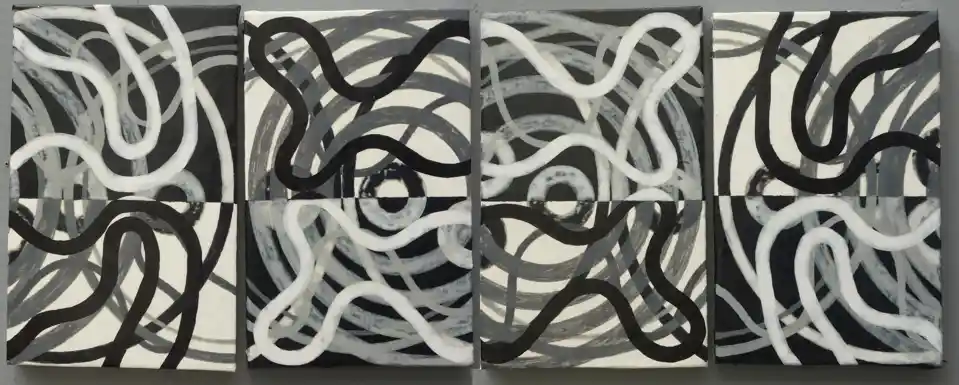 Pos/Neg (2024) by Michael Fiedler / 80x32cm