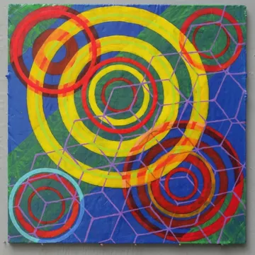 Moon Squirrel (2024) by Michael Fiedler / 30x30cm