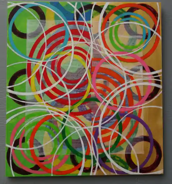 Grüngold (2021) by Michael Fiedler / 45x50cm