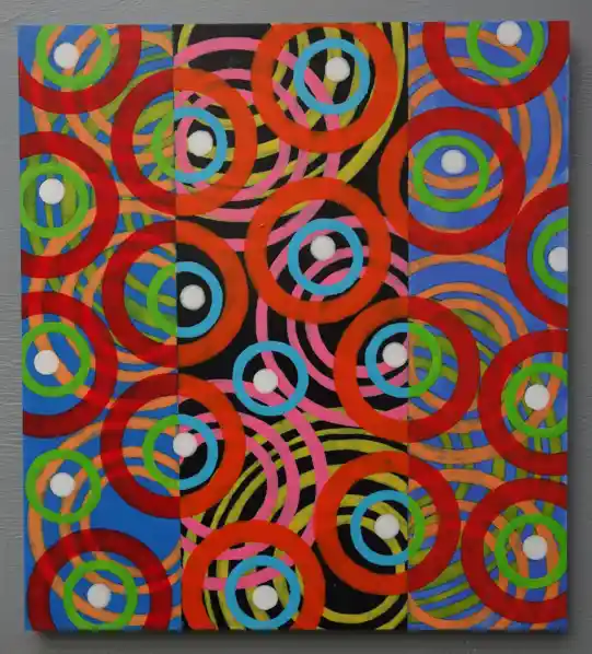 Rings 4 (2021) by Michael Fiedler / 45x50cm