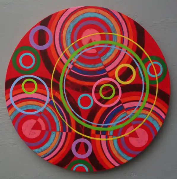 Rings 5 (2021) by Michael Fiedler / 50x50cm