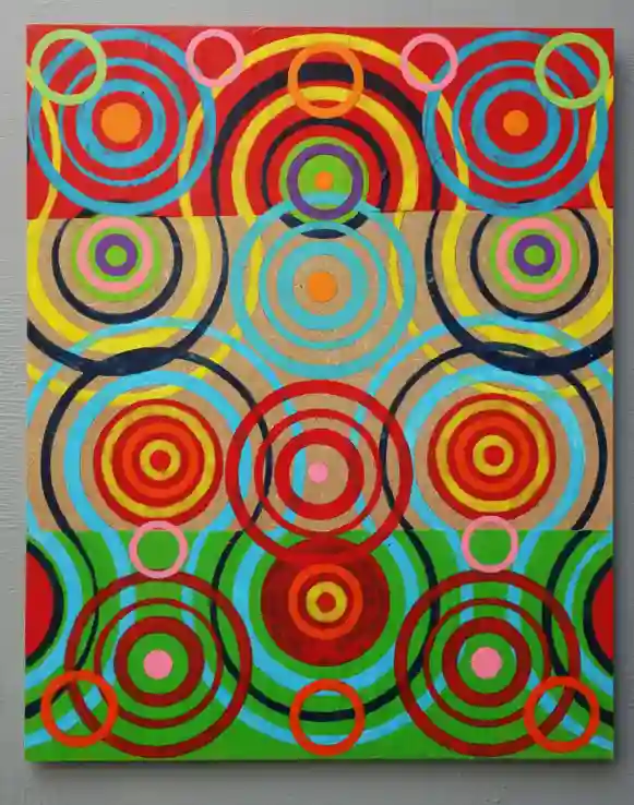 Rings 6 (2020) by Michael Fiedler / 48x62cm