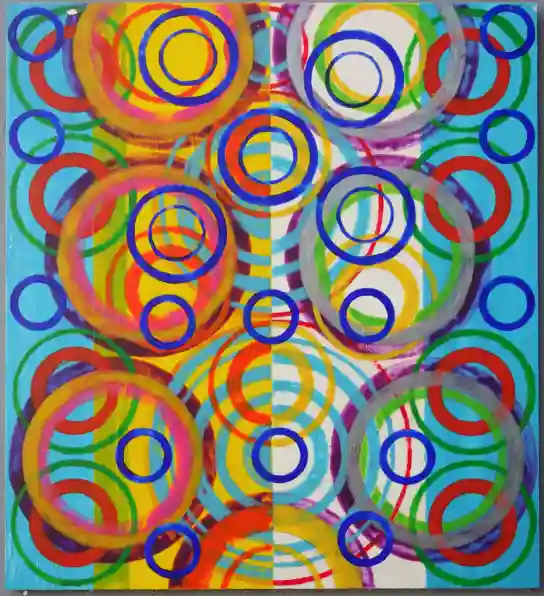 Rings 7 (2024) by Michael Fiedler / 45x50cm