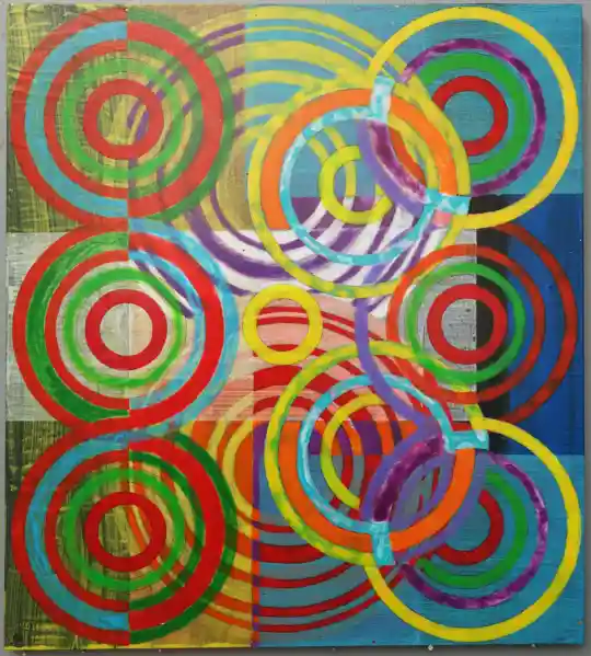 Rings 9 (2024) by Michael Fiedler / 45x50cm