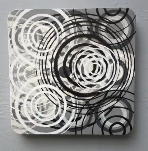 BW Projection (2020) by Michael Fiedler / 40x40cm