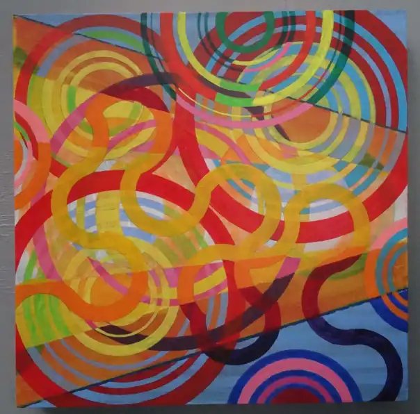 Projection 7a (2020) by Michael Fiedler / 50x50cm