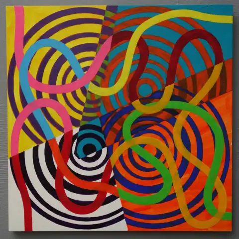 Curves 2 (2020) by Michael Fiedler / 40x40cm