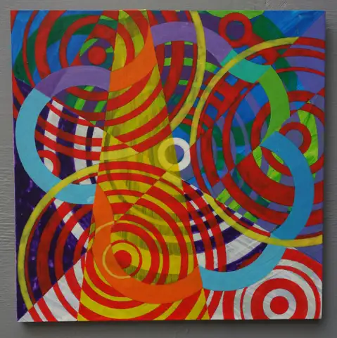 These sounds fall into my mind 2 (2020) by Michael Fiedler / 40x40cm