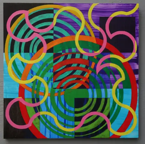 These sounds fall into my mind 3 (2020) by Michael Fiedler / 40x40cm