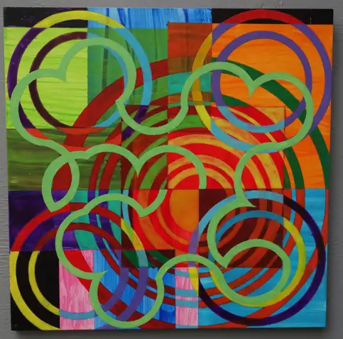 These sounds fall into my mind 4 (2020) by Michael Fiedler / 40x40cm