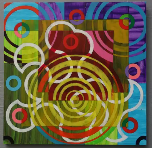 These sounds fall into my mind 5 (2020) by Michael Fiedler / 40x40cm
