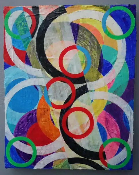 'on the ruins of Studio 54' (2019) by Michael Fiedler / 40x50cm