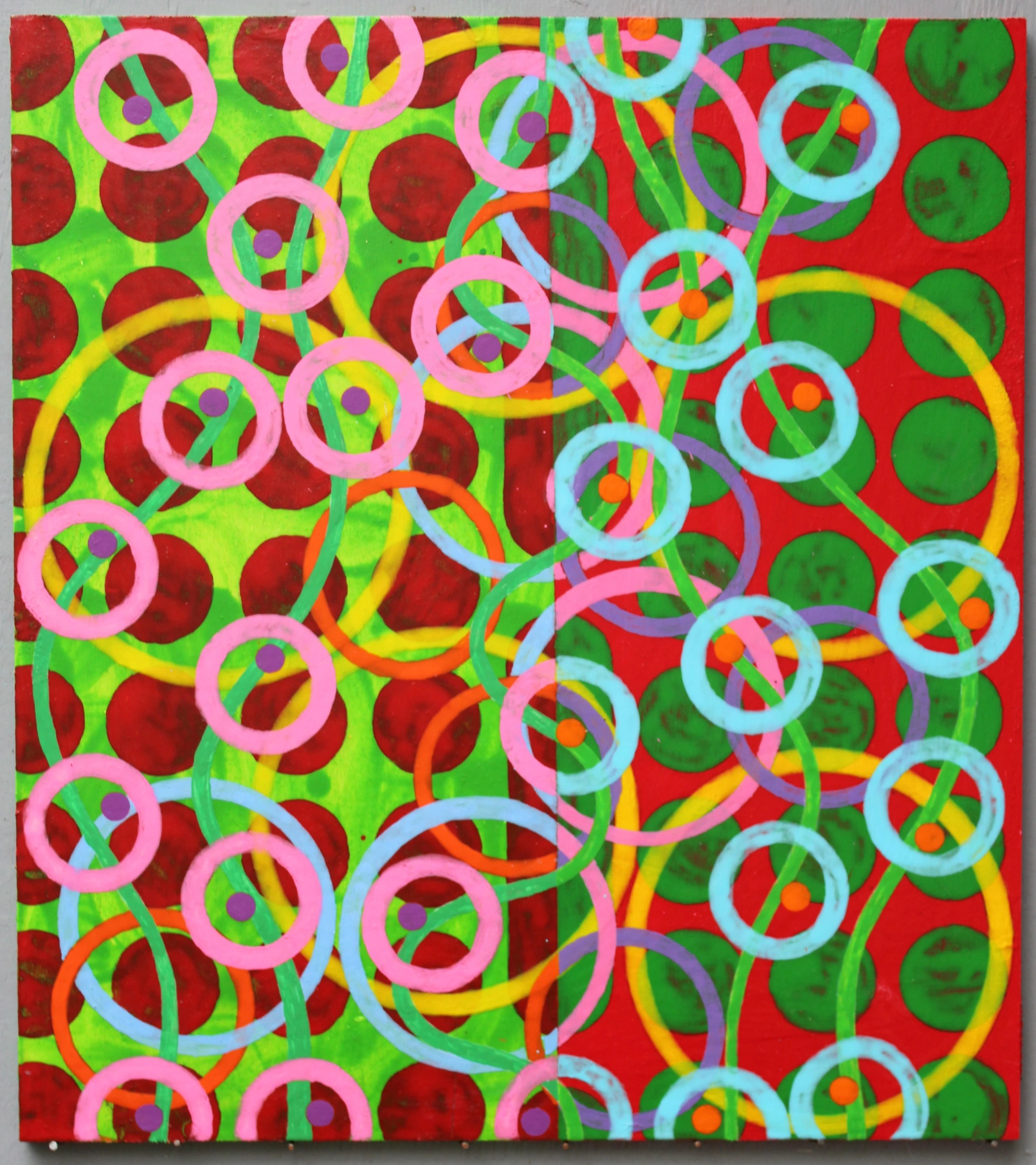 Pink Rings (2022) by Michael Fiedler / 45x50cm