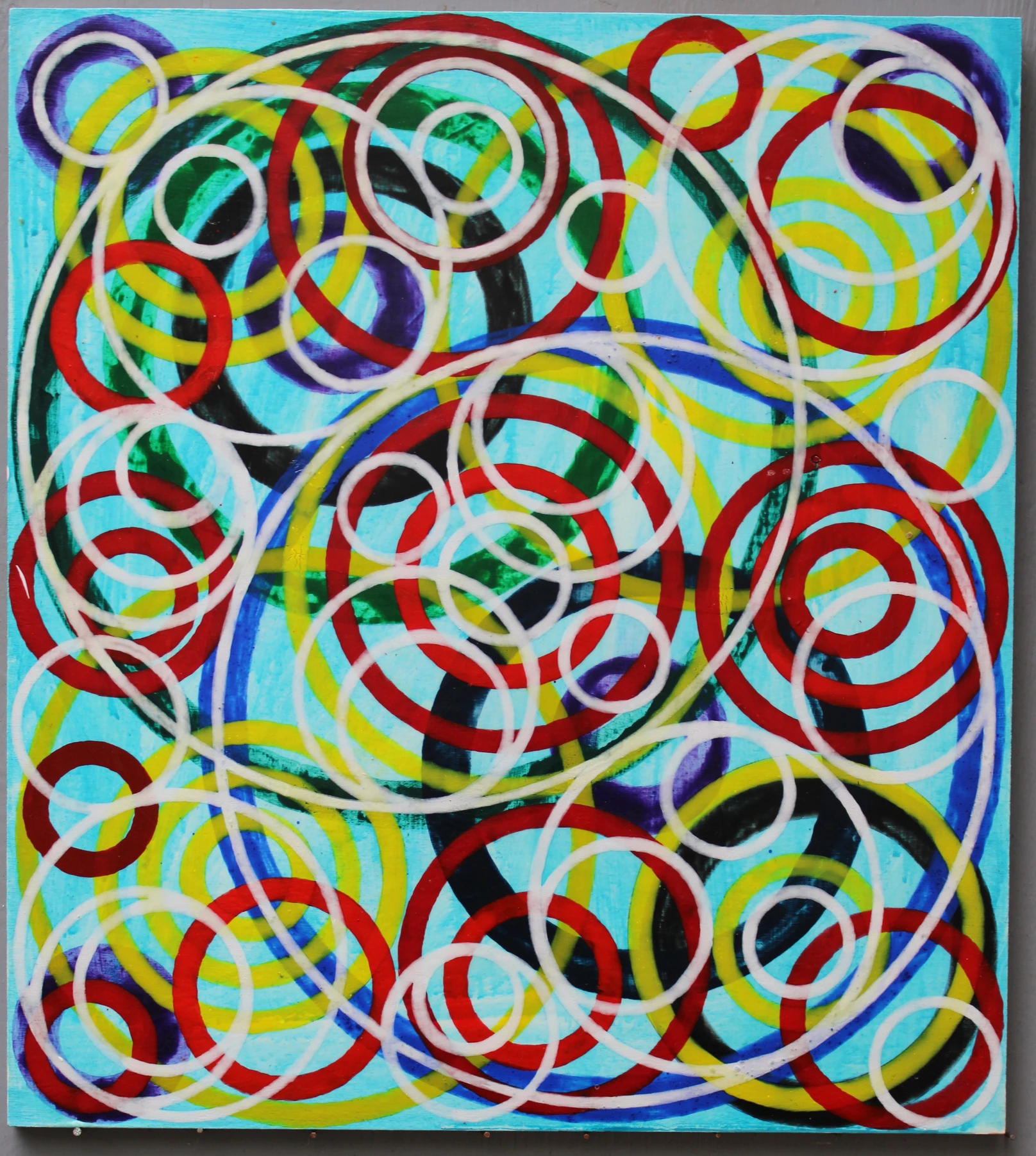White Rings (2023) by Michael Fiedler / 45x50cm