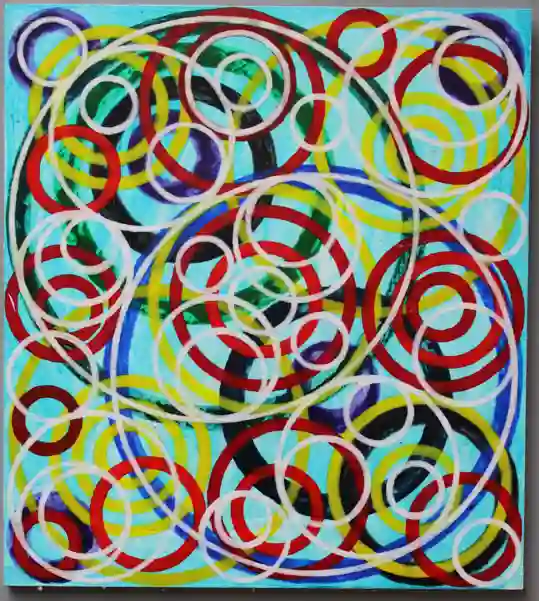 White Rings (2023) by Michael Fiedler / 45x50cm
