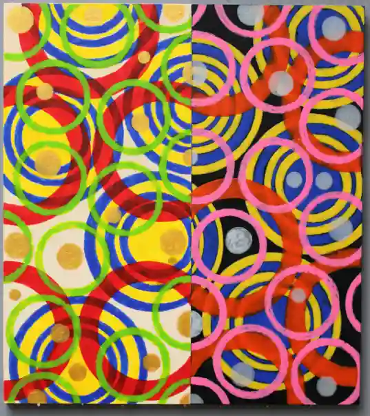Gold Balls (2021) by Michael Fiedler / 45x50cm